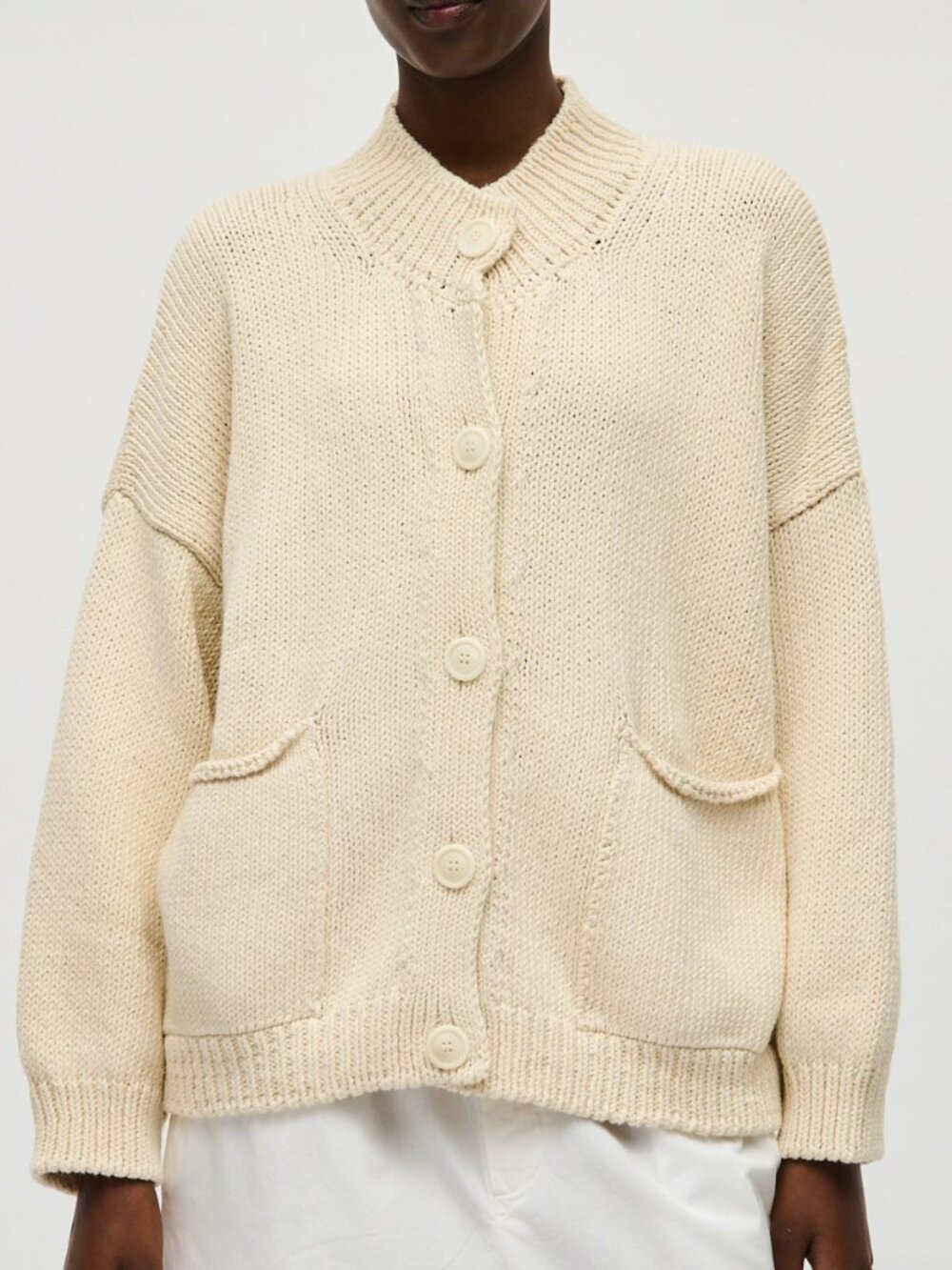 babaa cardigan cotton no 88 natural